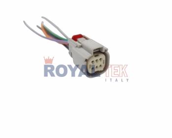 FICHA DE CONEXION ROYALTEK 6 VIAS (SEIS) RAMAL INYECCION LINES FORD - VENTA EN PAQUETES DE 5 UNIDADES ---